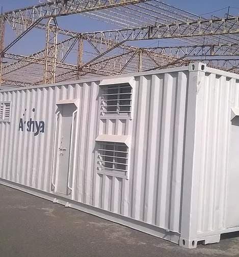 Containerised diesel generator enclosure